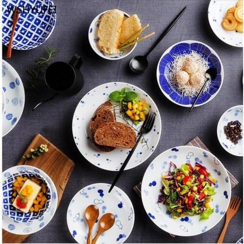 Japanese simple ceramic plate storage bread tray home decoration ceramic pizza tray cookware porcelain sushi tableware wholesale