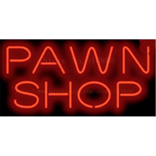 17*14" Pawn Shop NEON SIGN REAL GLASS BEER BAR PUB LIGHT SIGNS store display jewelry gold Restaurant Advertising Lights