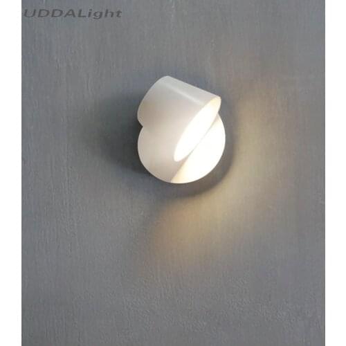 360degree Ajuatable Reading Bedroom Lamp 7W 12W Led Wall Lamp for Home Fixtures Black White One