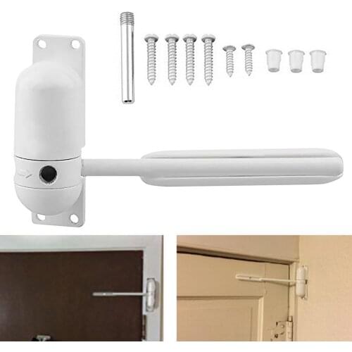 Mini Automatic Safety Spring Door Closers Adjustable Rod Surface Mounted Self-Closing Door Closer for Home Office Schools
