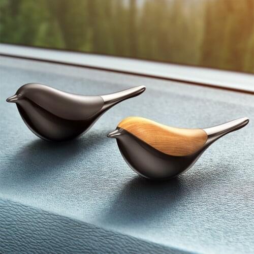 Lucky Bird Car Perfume Aluminum Alloy+Wood Car Air Freshener Car Diffuser Vent Clip Auto Outlet Perfume Smell the Car