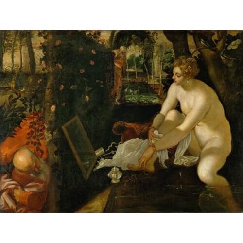 Free shipping religious figures nude art women canvas prints oil painting classical people printed on canvas decoration picture