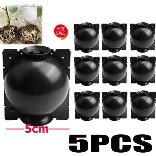 5PCS Plant Rooting Ball Grafting Rooting Growing Box Breeding Case Plant Root Growing Box for Garden 5/8cm In Diameter