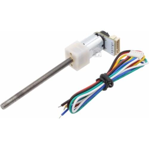 GM12-N20 M4 55mm Screw rod shaft DC 3V 6V 12V 7PPR Encoder Motor Reducer Lock smart robot