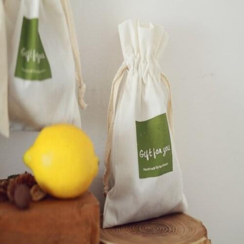 100pcs/lot free shipping cotton jewelry pouch cotton gift pouch cotton drawstring pouch bag custom logo gift bag headwear bag