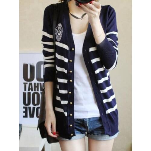 Fashion Cardigan Women Casual Sweater Cardigan Autumn Abrigo Mujer White Black Elegant Pull Femme Long Sleeve Tricot