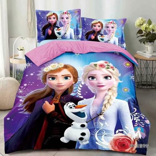 Disney Princess Kids Girls Bedding Set Duvet Cover Bed Sheet Pillow Cases Twin Single Size Drop Shipping