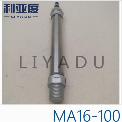 MA16-100 stainless steel cylinder MA16X100 miniature 16mm Bore 100mm Stroke MA16*100-S-CA MA16*100-S-CM MA16*100-S-U