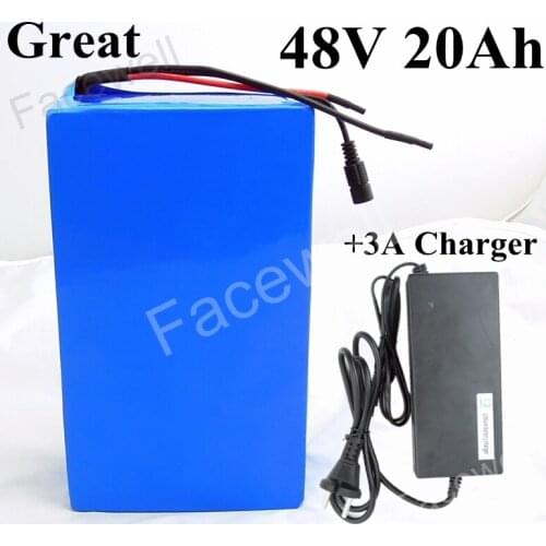 Powerful 48v 20ah 1000w / 48v lithium ion battery for ssung cells 1500w 2000w ebike battery motor bicycle e bike kit + charger