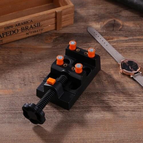Watch Repair Tool Kit Adjustable Aluminium Alloy Watch Tools Adjustable Bench Table Vise Jewelry Watchmaking Watchmaker Tools