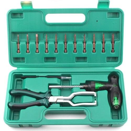 Fuel Line Petrol Clip Pliers Urea Pump Pipe Tube Seperator Tool Forceps Plier Set With Ratchet Handle Tweezers Bit Repair Tools
