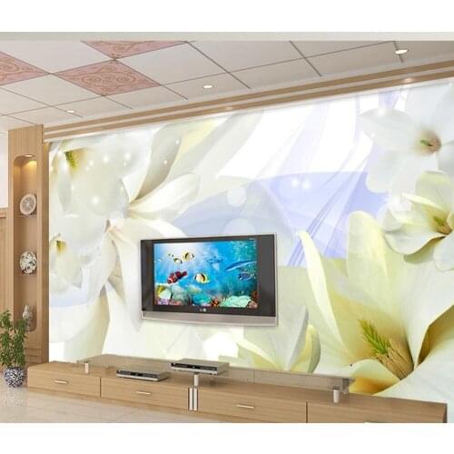 Wallpaper flower 3d stereoscopic wallpaper Orchid Dream photo wall murals wallpaper classic wallpaper for walls