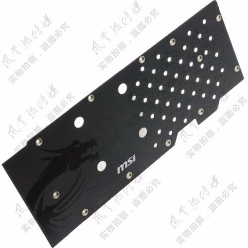 New Original for MSI R9 390/R9 390X Gaphics card backplane with mounting screws