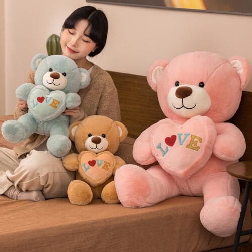 New cartoon plush hug bear toy pillow Poupée ours câlin girlfriend birthday holiday gift room decoration soft comfortable fabric