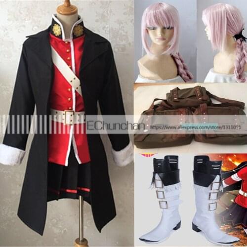 Full set Fate Grand order Florence Nightingale cosplay costume includes wig and cosplay shoes