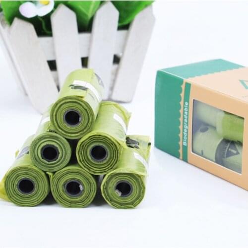 Portable Eco-Friendly Biodegradable Dog Waste Poop Bags Home Kitchen Trash Bag