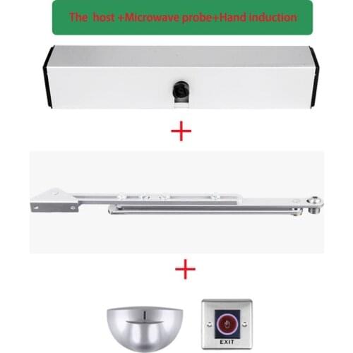 Remote control with exit button Automatic Swing Door Opener motor single leaf 100kg loading weight