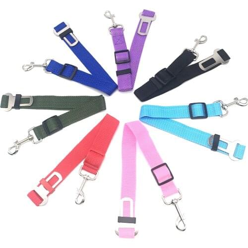 Adjustable Pet Car Seat Belt Puppy Kitten Vehicle Security Harness Leash Cat Dog Car Safety Belt Travel Traction Strap Lead Clip