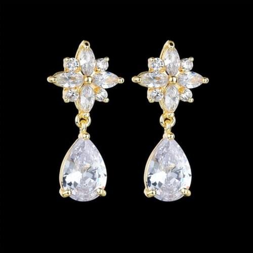 Earrings 2021 Trend European American Style Copper Fashion For Women Set Zircon S925 Silver Needle E Girl Vintage Jewelry