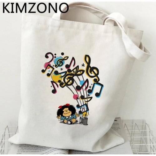 Mafalda shopping bag jute bag tote bolsas de tela shopper reusable eco bag string fabric reusable bolsas reutilizables sac tissu