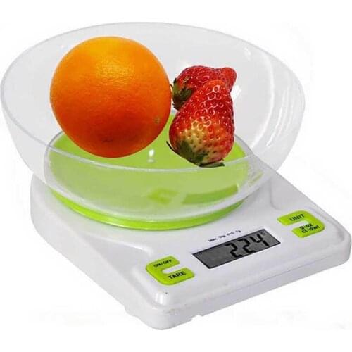 Kitchen scale Electronic 5KG 1G 5kg*1g Multifunction Digital LCD Parcel Food Weight with Bowl Kitchen Scale Weighing Scales