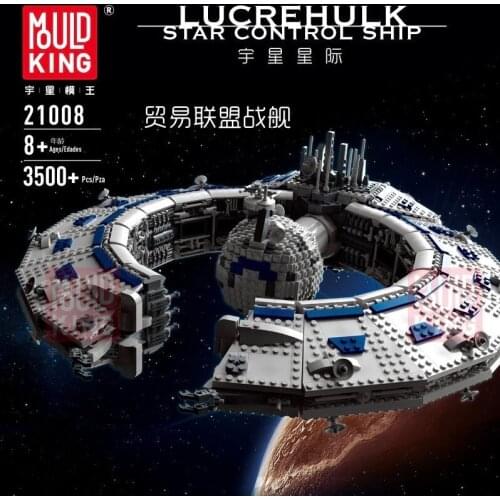 Star Toy wars Lucrehulk Class Battleship Star Toys Wars Destroyer Droid Control Ship Model Building Blocks MOC-13056 Bricks