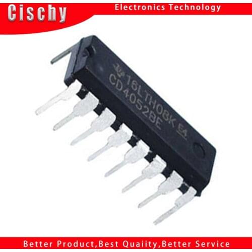 1PCS CD4052BE DIP16 CD4052 DIP 4052BE DIP-16 new and original IC