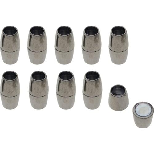 10pcs Barrel Magnetic Clasp Kumihimo Bracelet Necklace Connector Buckle 6mm