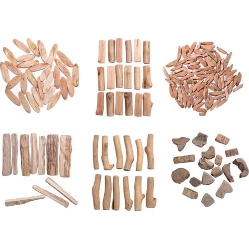 200g Driftwood Pieces For Arts & Crafts Rustic Home Garden DIY Decors Crafts