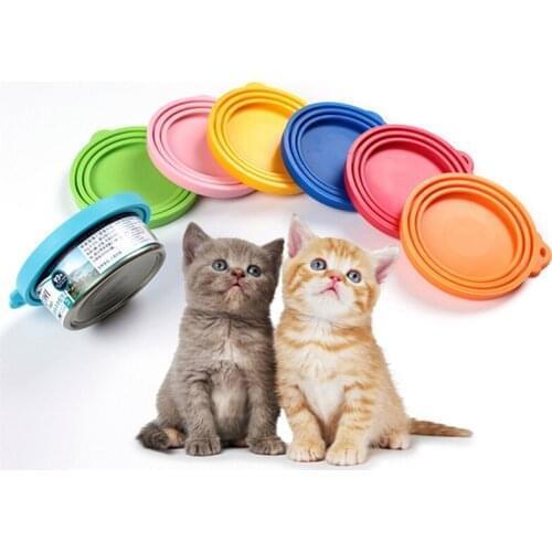 200 Pcs Pet Food Can Cover Universal Silicone Can Lids for Dog Cat Food Cans Fits Most Standard Size BPA Free Wholesale K1