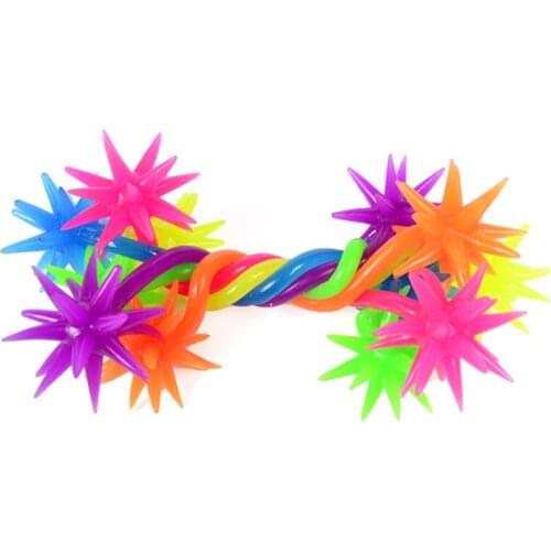3pcs Elastic Double-headed Meteor Hammer Stress Reliever Toy Antistress Hand Adult Toys Children Squeeze Sensory Toys Gifts