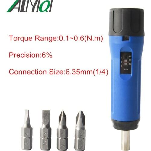 Aliyiqi ZSQ 0.1-0.6N.M Economical Preset Torque Screwdriver Torque Wrench Idling and Slipping Torque
