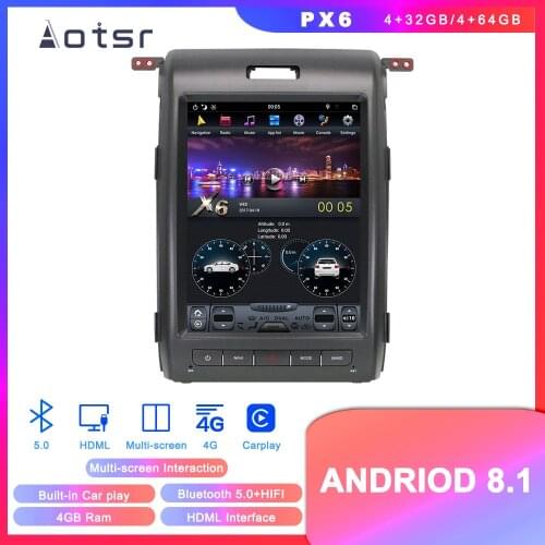 Android 8.1 Tesla Styel Car DVD Player GPS Navigation For Ford F150 Ford Raptor 2009 2010 2011-2015 Auto Stereo player Head unit
