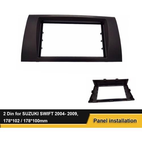 178X102MM Car Radio Fascia 2 DIN for SUZUKI SWIFT 2004- 2009 Stereo facia Dash Trim Install Frame Face Plate Adapter