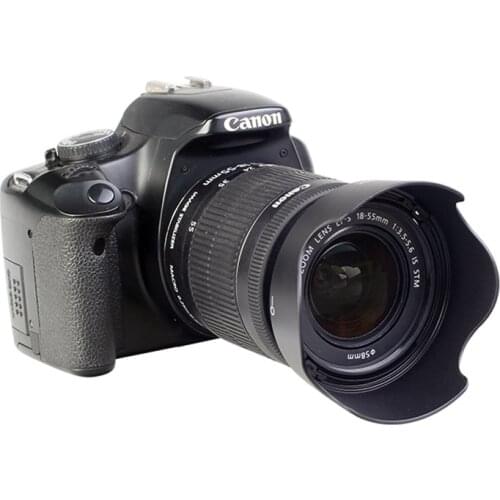 DSLR Camera Lens Hood EW-63C Bayonet Mount for Canon 80D 90D 700D 800D 850D 100D 200D 200DII With EF-S 18-55mm STM 58mm Lens
