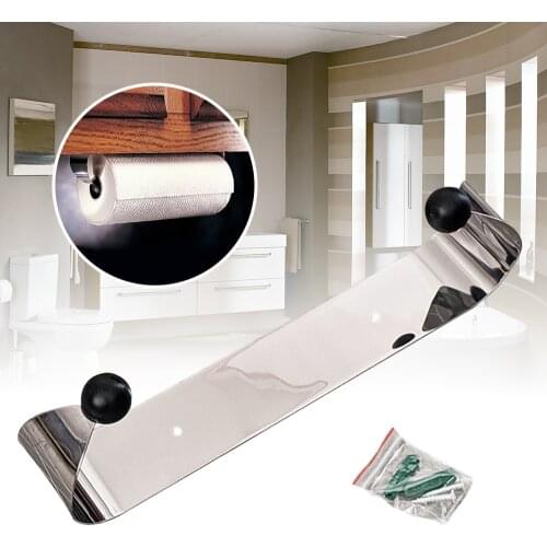 All New Paper Towel Holder Under Cabinet Wall Mount Stainless Steel Rack Kitchen