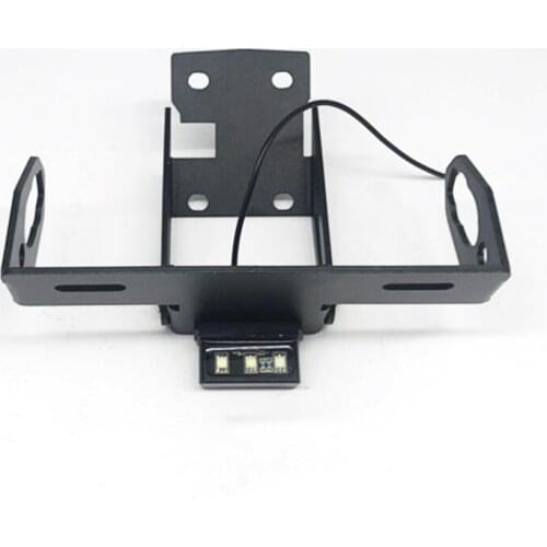 Motorcycle License Plate Holder Frame Bracket with LED Light For Kawasaki Ninja 650 Z650 2017 -2019