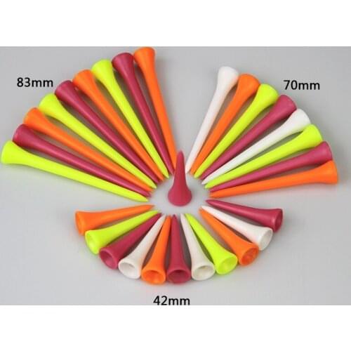 Fluorescent Golf Tee Night Playing Golf Accessories Mix Color 20pcs One pack