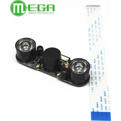 Raspberry Pi 3 IR-CUT Camera Night Vision Focal Adjustable 5 MP OV5647 Automatically Switch Day /Night Mode for RPI 3B+/3B/2B