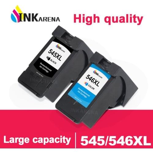INKARENA 1BK Ink Cartridge Replacement For Canon PG 545 CL 546 545XL 546XL For Deskjet Envy MG3050 MG3051 MG3053 MX490 Printer