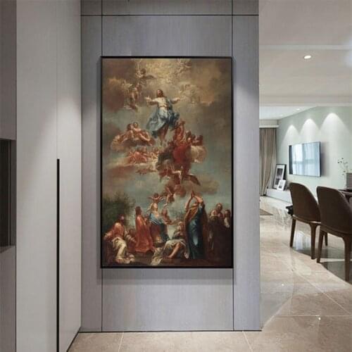 Classical Figure Oil Painting Decorative Painting Canvas Wall Art Picture for Living room Retro Portrait Home Decor