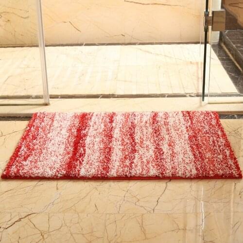 Bathroom Mat Bathroom Carpet Snowflake Plush Absorbent Household Bathroom Mat Soft Multicolor