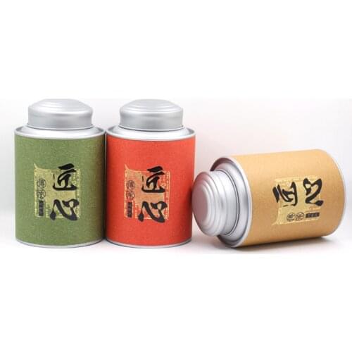 Round Tea Paper Tube Packaging Box for Lip Balm Poy Fancy Paper Material Surface Famous Brand Food Grade Double Lid Corn Cans