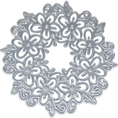 DIY Circles Lace Album Decor Blade Stencil Metal Cutting Dies For Photo Album Making Craft Embossing Paper Card Scrapbooking