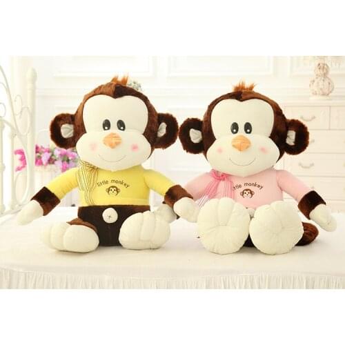 Lovely monkey doll soft plush toy throw pillow home decoration birthday gift h2866