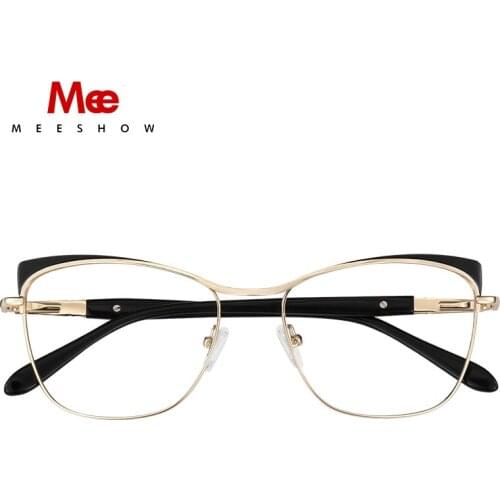 MEESHOW Glasses Frame Men women cat eye Prescription Eyeglasses Female Myopia Optical Frames Clear Spectacles Eyewear glasses