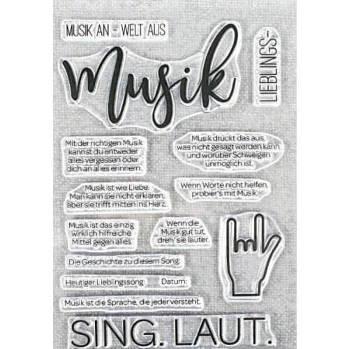 German Transparent Clear Silicone Stamp/Seal for DIY scrapbooking/photo album Decorative clear stamp sheets A1507