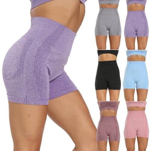 2021 New Fashion Women Sport Shorts Black High Waist Skinny Stretchy Shorts Summer Gym Sports Home Body Exercise Shorts#g30