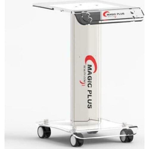 Beauty Machine Stand Holder Rolling Rotatable Cart Roller Wheel Aluminum Acrylic Trolley