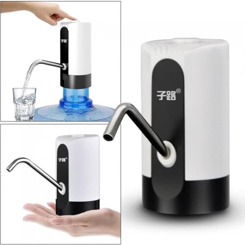 Portable Mini Touch-tone Wireless Rechargeable Electric Dispenser Water Pump with USB Cable for 4.5L - 18.9L Barrelled Water